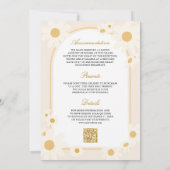 Invitation Boho Arch Retro Yellow Daisy All in One Wedding (Dos)