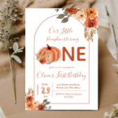 Invitation Boho Arch Terracotta Citrouille Anniversaire