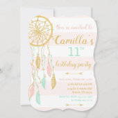 Invitation Boho Attrape-Rêves (Devant)