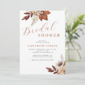 Invitation Boho automne automne automne botanique fleuri nupt (Debout devant)