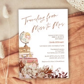 Invitation Boho Automne Brown Voyager Mlle Mme Fête des marié