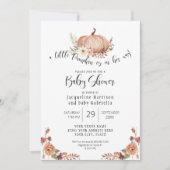 Invitation BOHO Automne Citrouille Floral Automne Feuilles Pa (Devant)