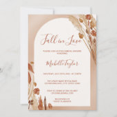 Invitation Boho automne coup de foudre Arche Mariage Terracot (Devant)