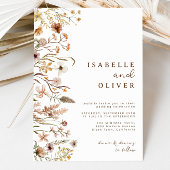 Invitation Boho Automne Fleur sauvage Botanique Mariage Botan