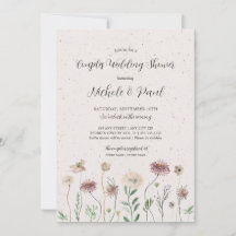 Boho Automne Fleur sauvage Couples Wedding shower
