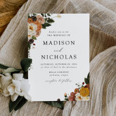 Invitation Boho Automne Mariage Floral