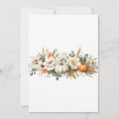 Invitation Boho Autumn Floral Arrangement Baby Shower (Dos)