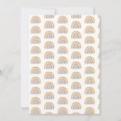 Invitation Boho Baby Boy Teepee et Baby shower de jouets (Dos)