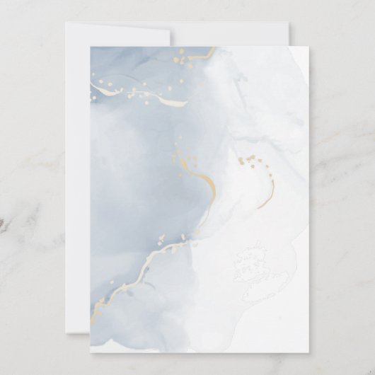 Invitation BOHO Baby BoyTeal et Dusty Blue Dreamcatcher (Dos)