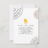 Invitation Boho Baby Chick Baby shower Demande de réservation (Devant)