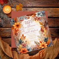 Boho Baby en fleurs Cadre Floral d'Automne Baby Sh