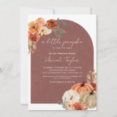 Invitation Boho Baby shower Automne Un Peu Citrouille (Devant)