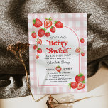 Invitation Boho Baby shower fraise Berry Sweet Baby Girl<br><div class="desc">Préparez-vous à partager l'excitation et la joie de votre prochain paquet de joie avec nos invitations "Berry Sweet" bébé douche. Il est temps de célébrer les moments les plus doux de la vie !</div>