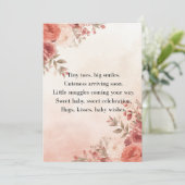 Invitation Boho Baby Shower Invite Pastel Theme (Debout devant)