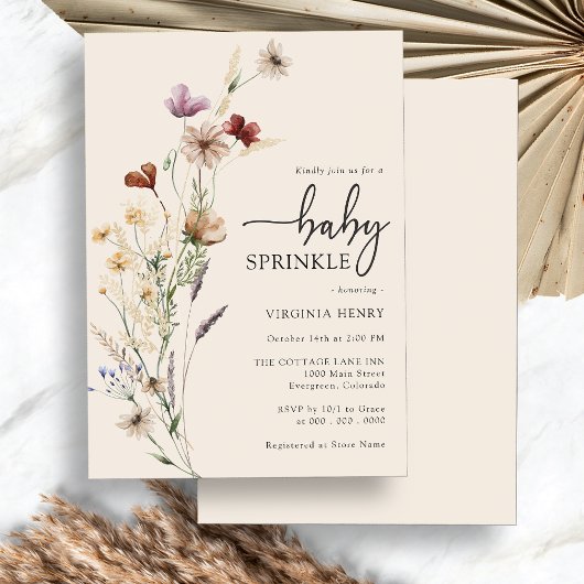 Invitation Boho Baby Sprinkle
