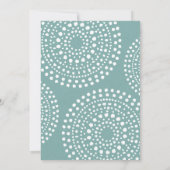 Invitation Boho Bali Anniversaire Brunch Turquoise (Dos)