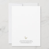 Invitation Boho Bamboo Feuille Botanique Vert doux et élégant (Dos)