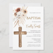 Invitation Boho Baptism (Devant)