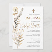 Invitation Boho Baptism (Devant)