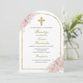 Invitation Boho Baptism espagnol (Debout devant)