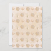 Invitation Boho Beach Shell Ocean Mariage (Dos)