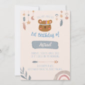Invitation Boho Bear (Devant)