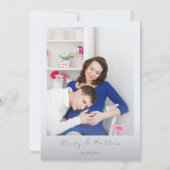 Invitation Boho bébé vêtements doux bébé garçon baby shower (Dos)