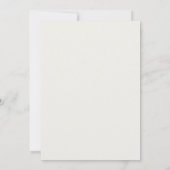 Invitation Boho beige avec mariage de mariés (Dos)