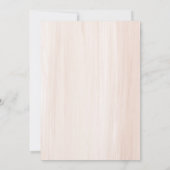 Invitation Boho Beige Fleurs d'aquarelle brunch de graduation (Dos)