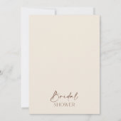 Invitation Boho Beige Floral Boots Fête des mariées (Dos)