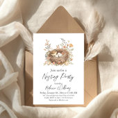 Invitation Boho Bird Nesting Party Nest Baby Shower