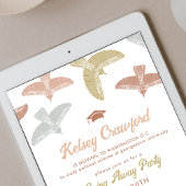 Invitation Boho Birds Graduation Va Away Party