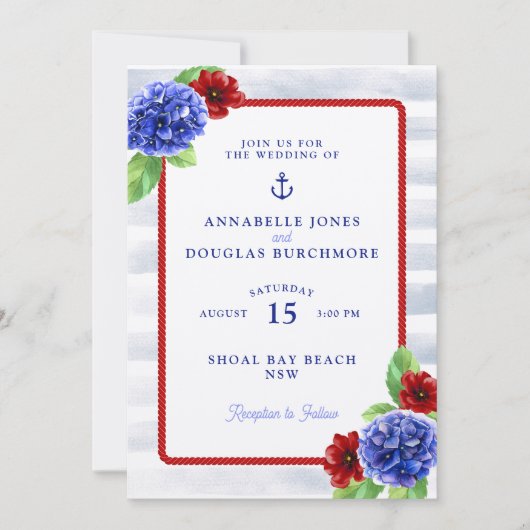 Invitation Boho blanc blanc Mariage d'aquarelle florale (Devant)
