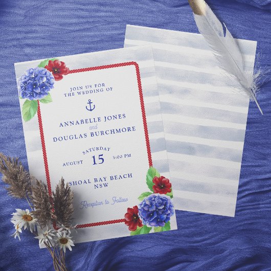 Invitation Boho blanc blanc Mariage d'aquarelle florale