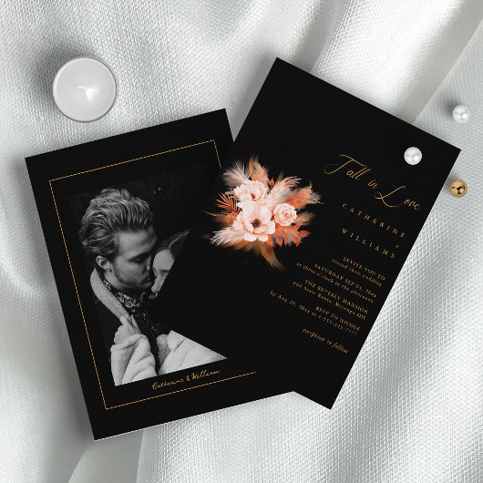 Invitation Boho Bliss : Chute en Amour Mariage