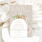 Invitation Boho Bloom Garden Fleur sauvage de printemps Baby 