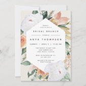 Invitation Boho Blooms | Brunch Fête des mariées florale mode (Devant)