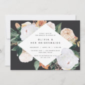 Invitation Boho Blooms | Brunch ou déjeuner d'domestiques (Devant)