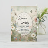 Invitation Boho Blooms et Vintage Blossoms Dîner Party (Debout devant)