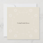 Invitation Boho Blooms et Vintage Vows Mariage (Dos)