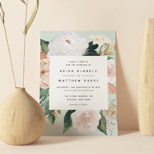Invitation Boho Blooms   Mariage floral moderne