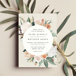 Invitation Boho Blooms   Mariage floral moderne