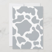 Invitation Boho Blue Modern Boys Premier Rodéo 1er Anniversai (Dos)