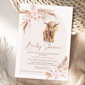 Invitation Boho Blush Floral Arch Saint-Vache Baby shower