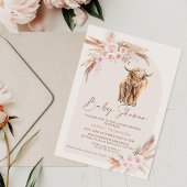 Invitation Boho Blush Floral Arch Saint-Vache Baby shower