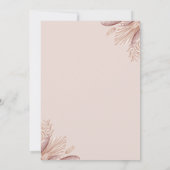 Invitation Boho Blush Herbe de la Pampa et Fleurs Séchées (Dos)