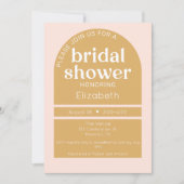 Invitation Boho Blush & Mustard Fête des mariées (Devant)