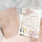 Invitation Boho Blush rose Floral Brunch Fête des mariées Bub