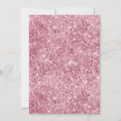 Invitation Boho Blush rose papillon floral Baby shower fille (Dos)