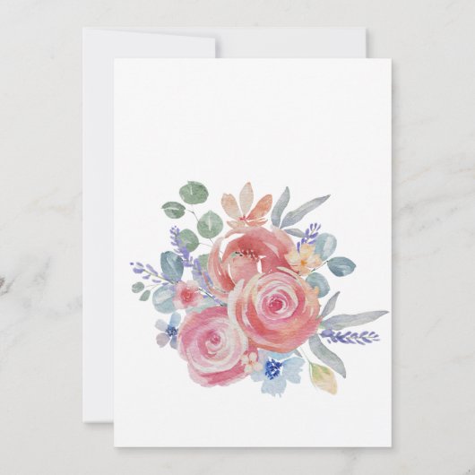 Invitation Boho Blush Rose Rehearsal Dinner  (Dos)